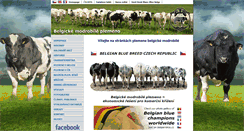 Desktop Screenshot of belgianblue.cz