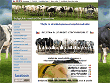 Tablet Screenshot of belgianblue.cz
